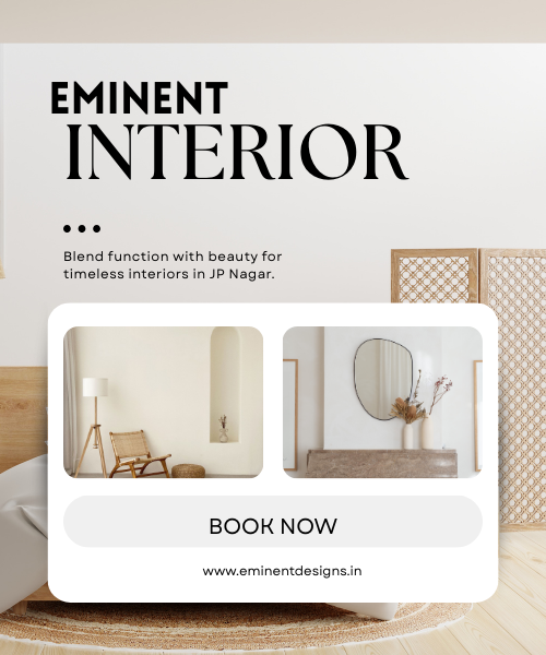 Modern home interior designs in JP nagar